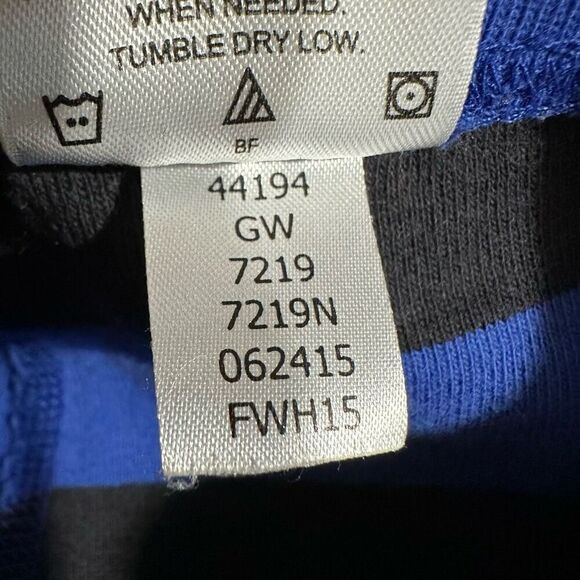 Hanna Andersson size 6-7 Blue Bold Stripe Long John Pajama BOTTOM ONLY - Picture 4 of 5